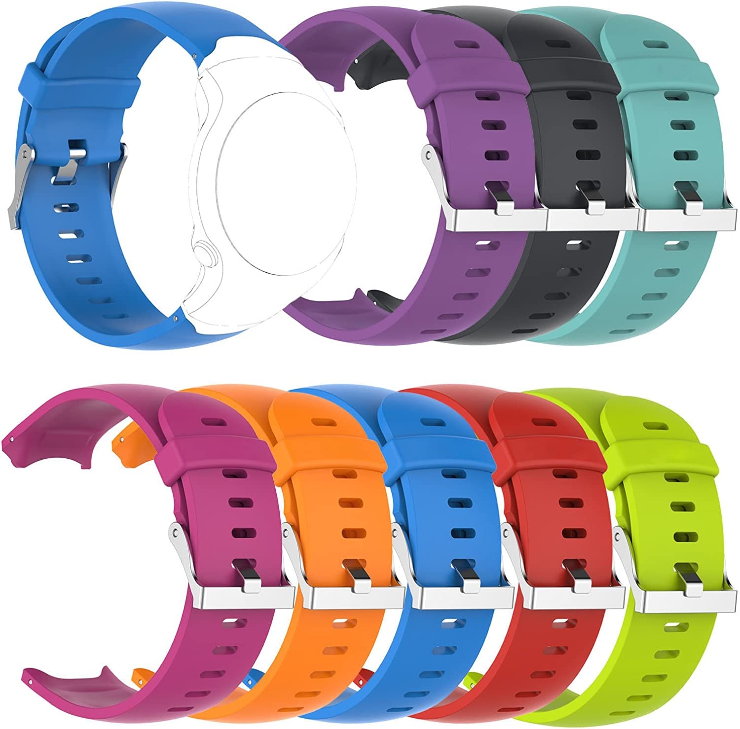 Band for Garmin Approach S3, Soft Silicone Replacement Watch Band Strap for Garmin Approach S3  QGHXO   