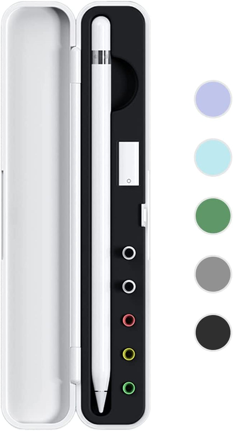 Carrying Case for Apple Pencil 2Nd Gen and 1St Generation - Storage Box with Lid for Apple Pencil - Pen Protective Case for Ipad Pencil - Holder Accessories - Shock-Absorption (Purple)  Meowster Black  