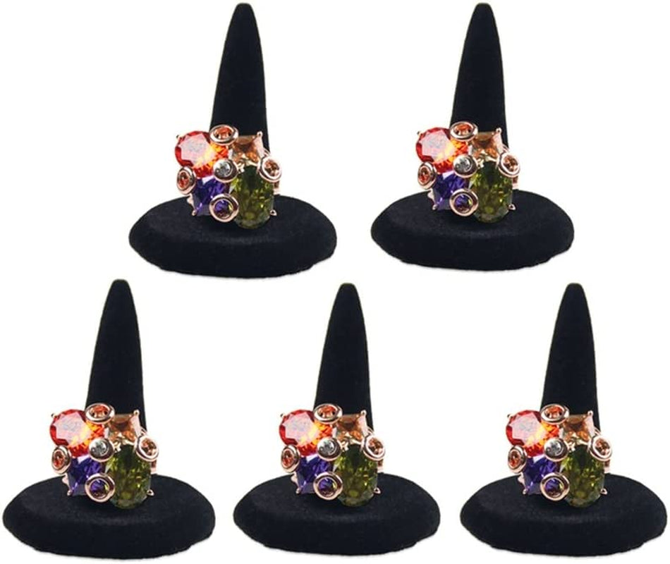 Bocar Black Velvet Finger Ring Display Showcase Organizer Holder Jewelry Storage Counter (18JZZ)  bocarjewelry Jzz-1j  