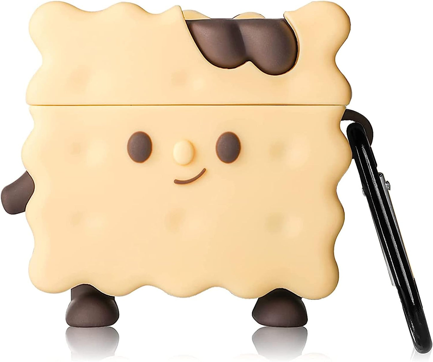 Cute Case Compatible with Apple Airpods Pro Cartoon Anime Cool Kawaii Food Cover Silicone Shell Anti-Fall Cases for New Apple Airpods 2019 for Men Women (Airpods Pro, Hunny)  FirstCorn Biscuits AirPods Pro 