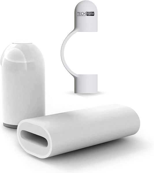 Techmatte Magnetic Replacement Cap and Charging Adapter (Female to Female Connector) Compatible with Apple Pencil 1St Generation (Bundle)  TechMatte   