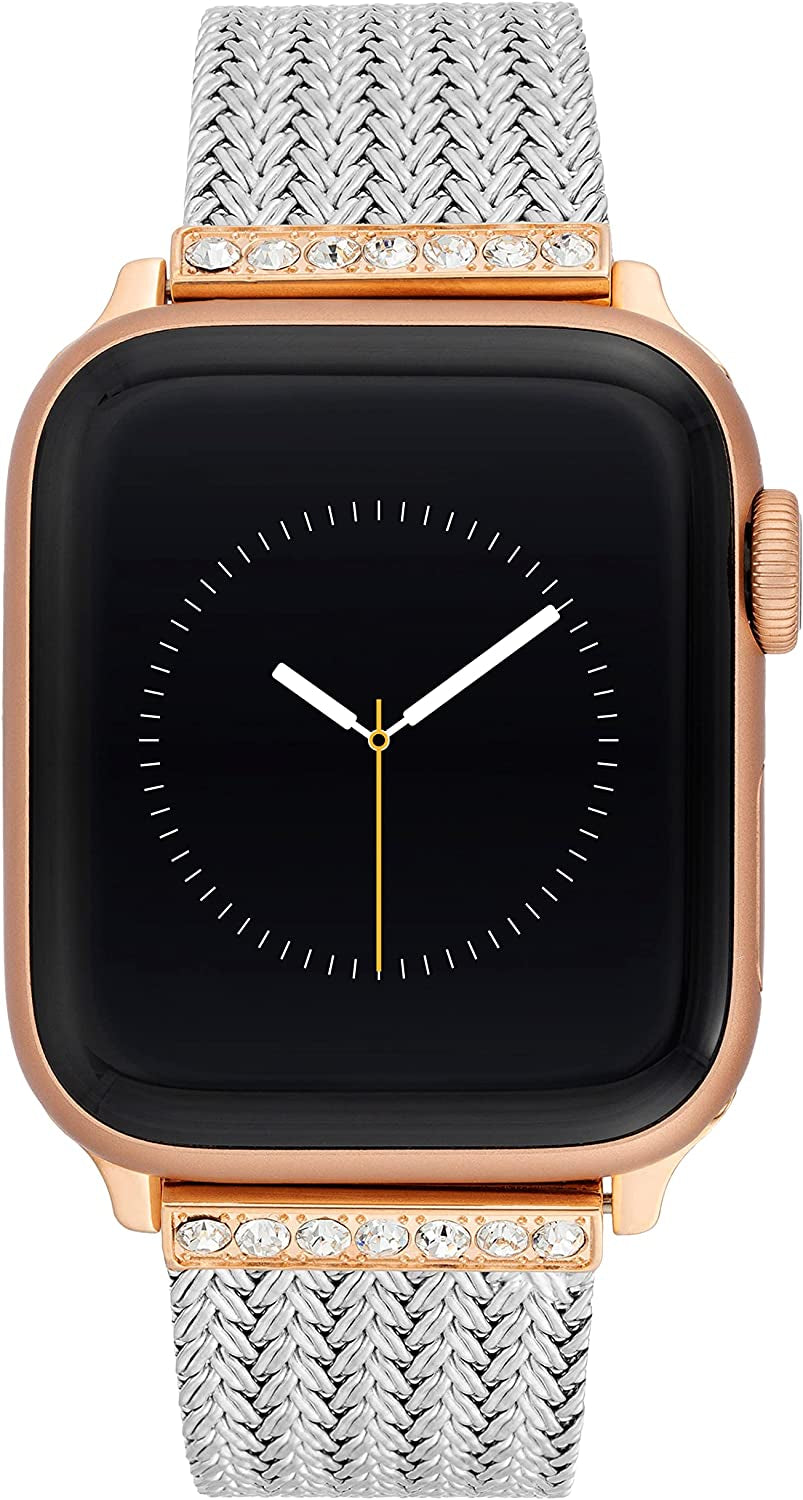 Anne Klein Mesh Fashion Band for Apple Watch, Secure, Adjustable, Apple Watch Replacement Band, Fits Most Wrists  Anne Klein   