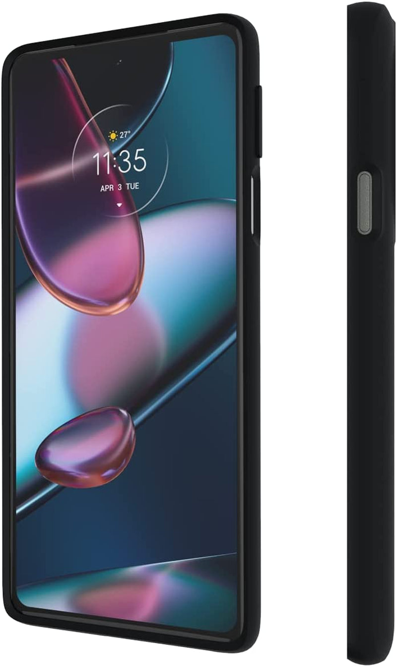 Motorola Edge+ (2022) Protective Case- Black Precision Fit, Stylish Shock Absorbing Phone Cases [NOT for Edge+ 2020/Edge+ 2023, Edge 2021/Edge 5G UW 2021, & Edge 2022]  Salom America Company   