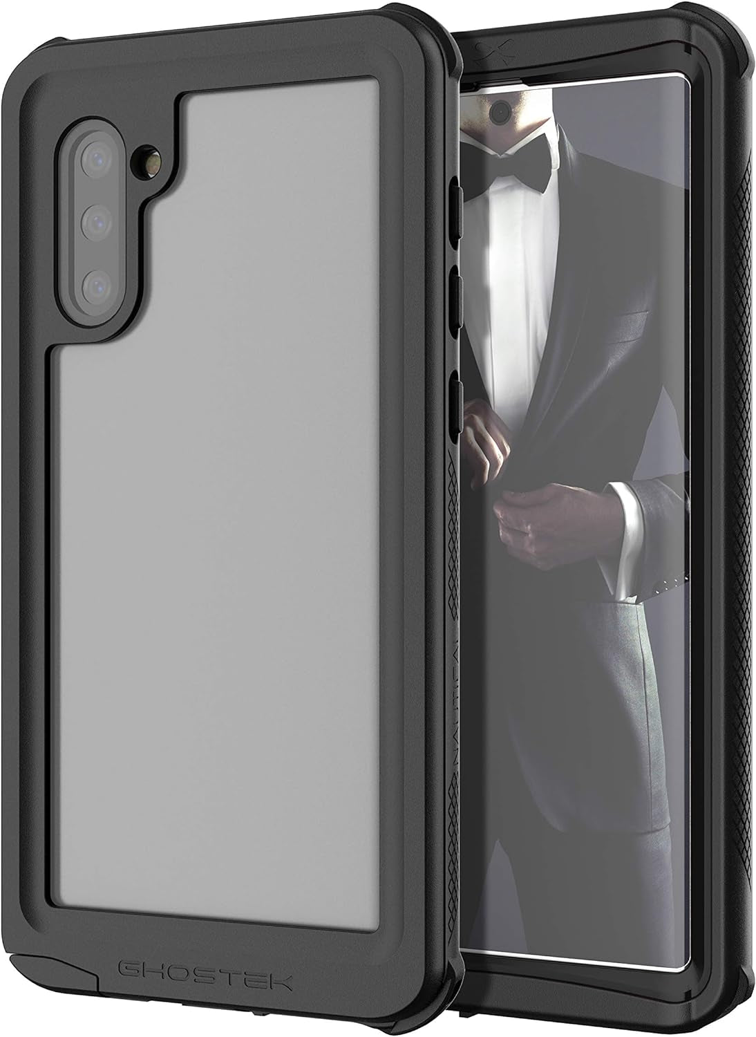 Ghostek Nautical Waterproof Galaxy Note 10 Case with Screen Protector Super Rugged Extreme Heavy Duty Protection Tough Full Body Underwater Watertight Seal for 2019 Galaxy Note 10 (6.3 Inch) - (Black)  Ghostek   