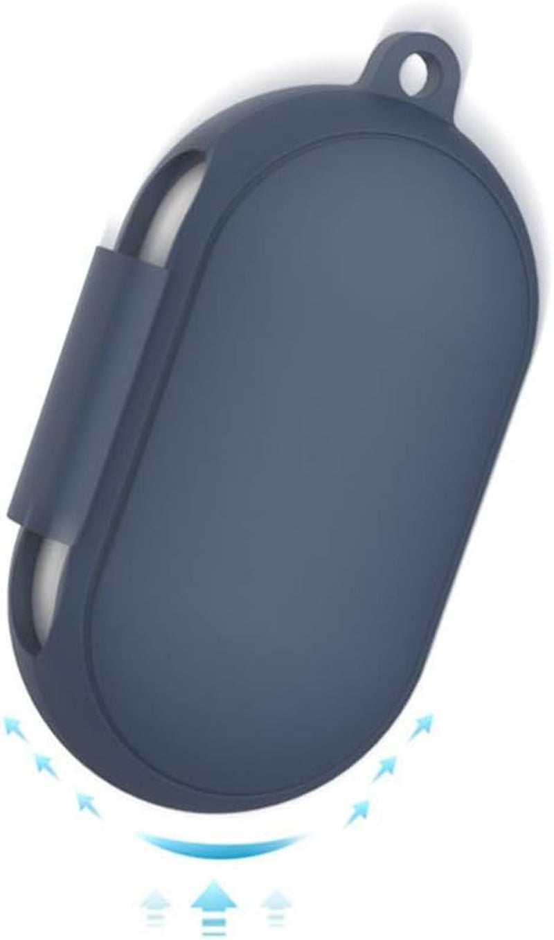 Earbuds Case Compatible for Samsung plus Case - 2 Pcs Silicone Case Cover Anti-Scratch Earbuds Carrying Case Shock Resistant Protective Case Skin with Keychain (Red+Dark Blue)  Hemobllo   