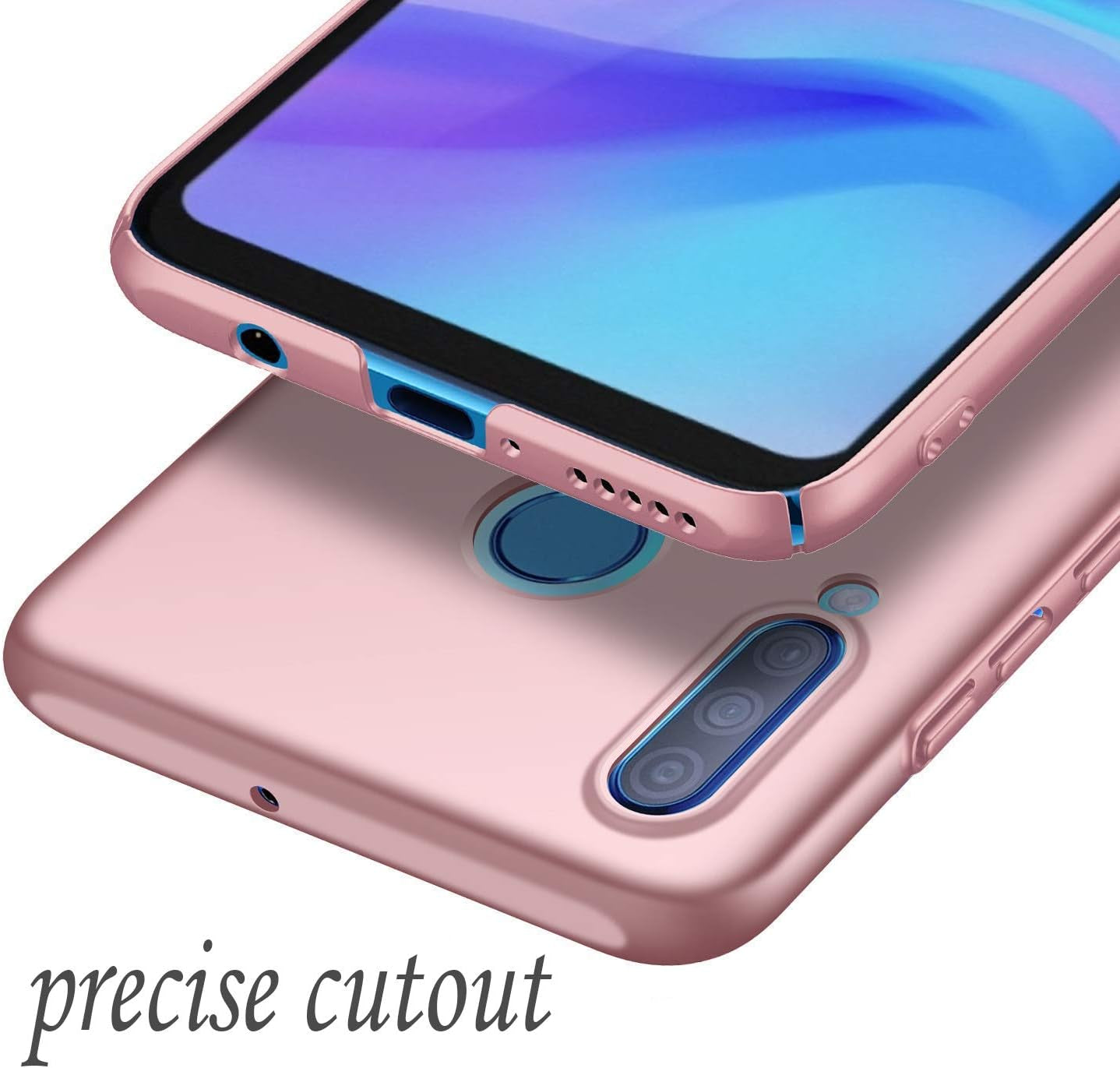 Winpromise Phone Case for Huawei P30 Lite Case [Anti-Scratch] [Durable Premium Plastic] [Ultra Thin] [Silky Feel] Slim Protective Hard Cover for Huawei P30 Lite (Pink)  Winpromise   