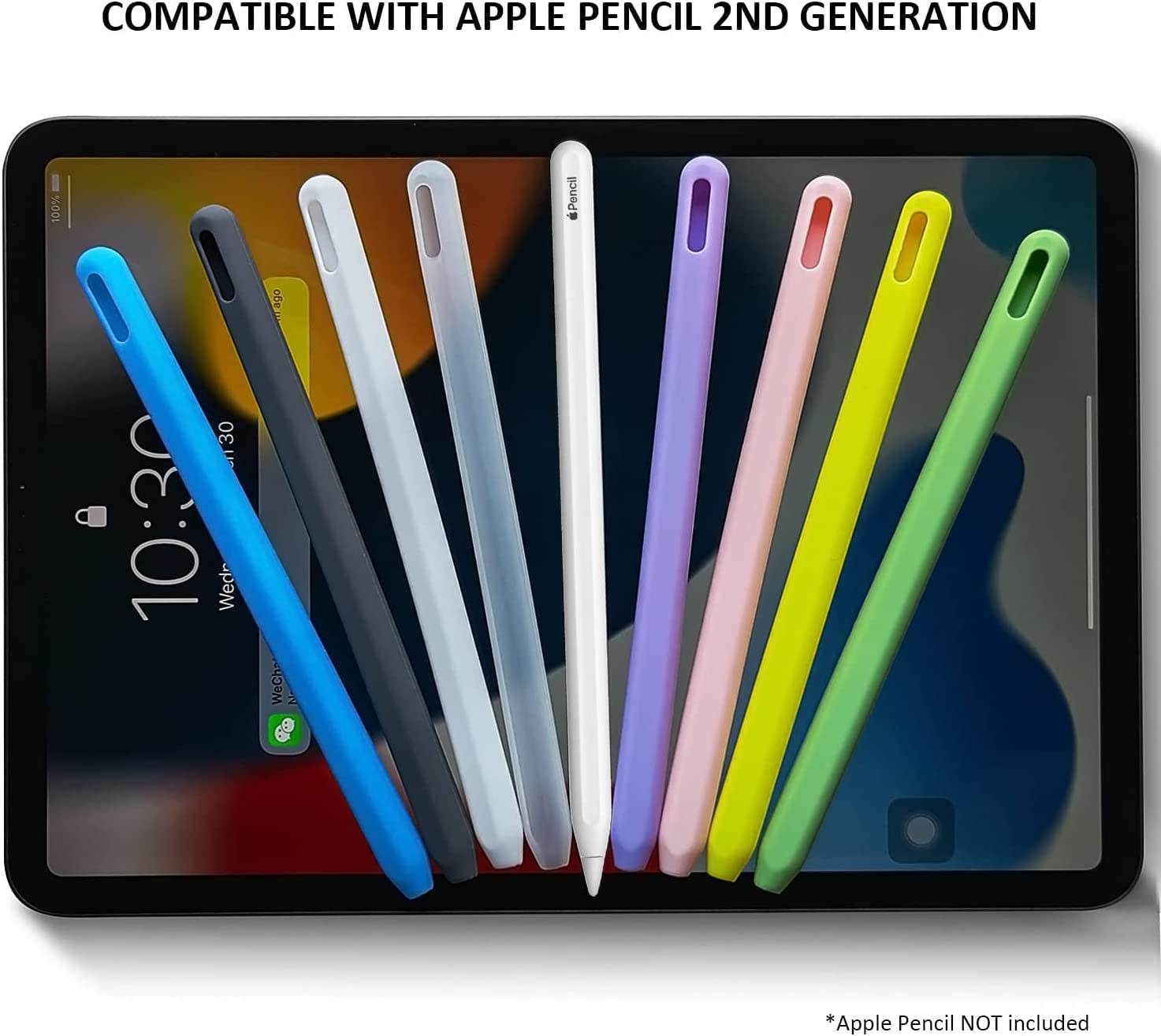 Slim Soft Silicone Sleeve Case Compatible with Apple Pencil 2Nd Generation Only, Protective Grip Cover Skin for Ipad Apple Pencil 2Nd Gen (Pink)  KETAI   