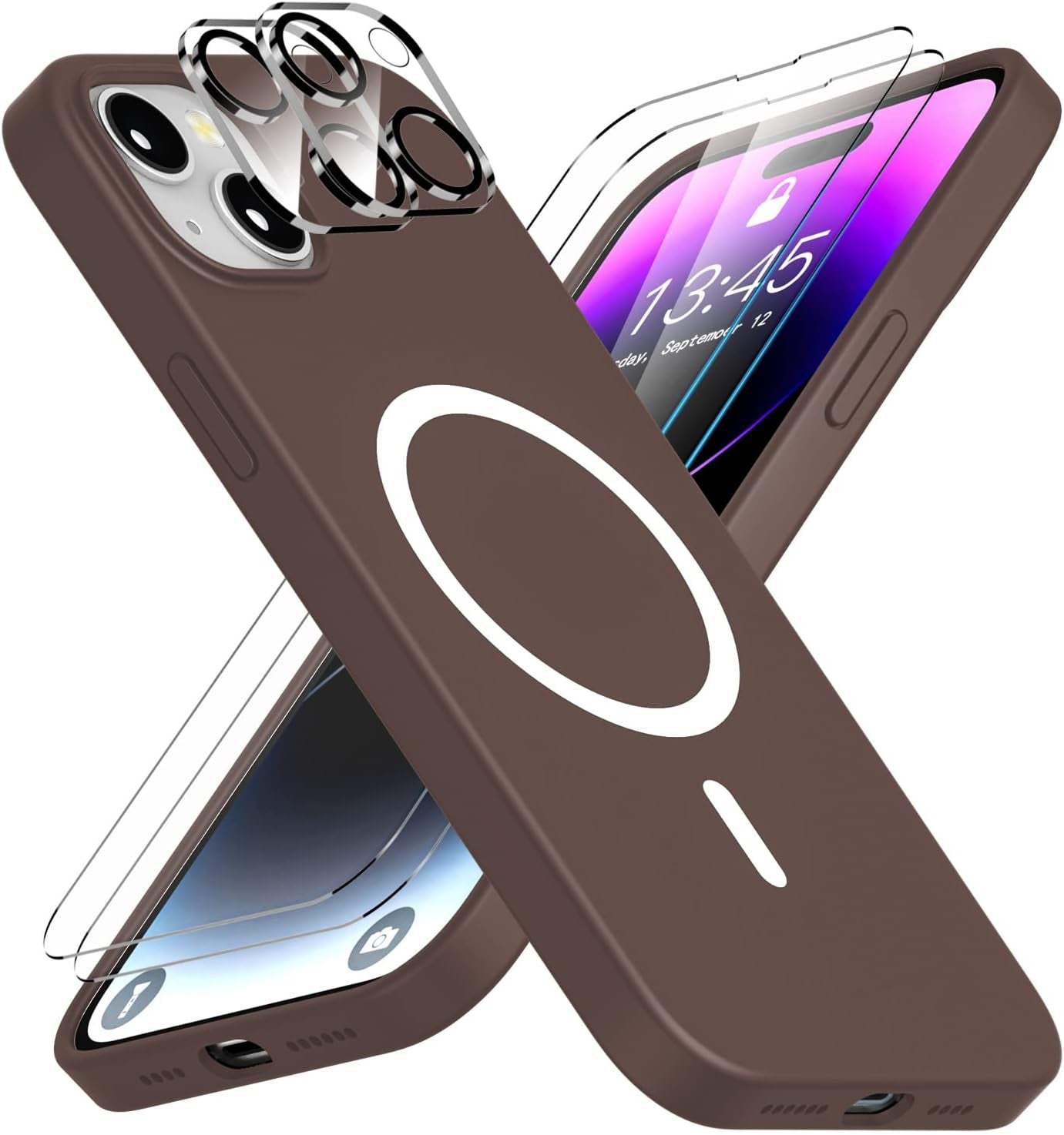 Jaroco for Iphone 14 Pro Case, [Military Grade Drop Protection] [2 Pcs Screen Protector & Camera Lens Protector] Full-Body Shockproof Protective for Iphone 14 Pro Phone Case 6.1 Inch (Red)  jaroco   