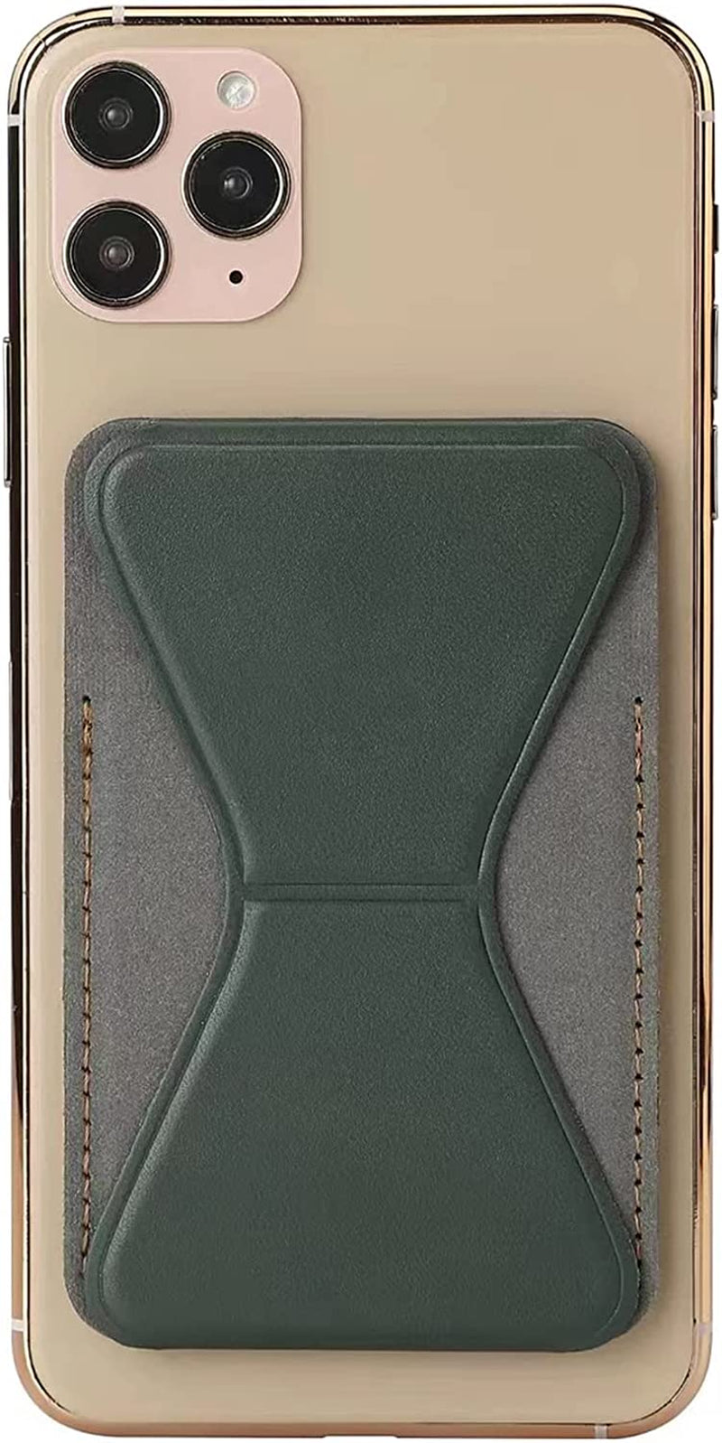 Ambervec Magsafe Wallet Compatible with Iphone 14, Iphone 13 & Iphone 12 Series, Magnetic Wallet Stand for Apple Mag Safe, Leather Magnetic Card Holder for Back of Iphone Pro Max Mini Plus, Yellow  AmberVec Inc. Green  