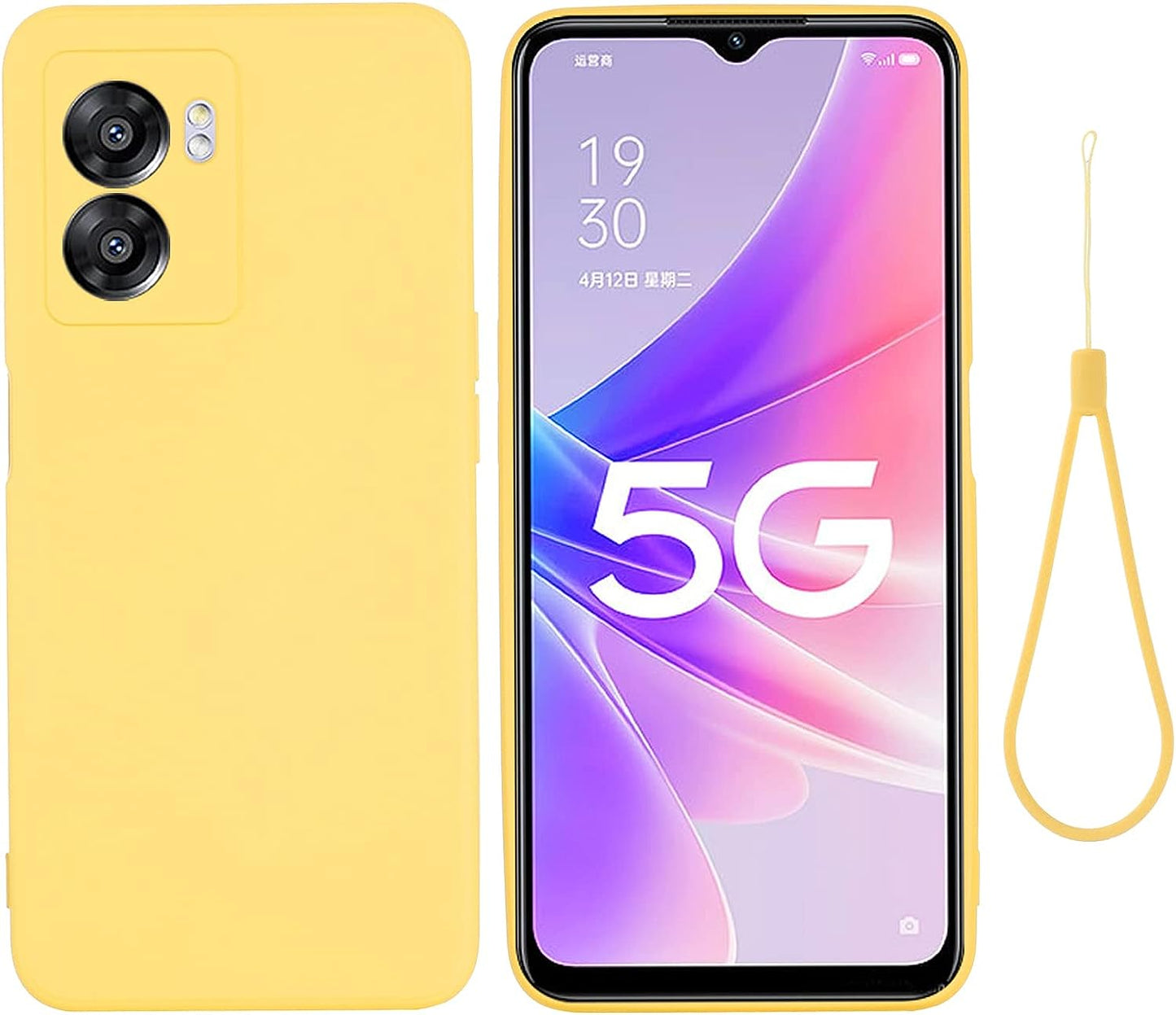 DAMONDY Case for Oneplus Nord N300,Oneplus Nord N300 5G Case, Soft Silicone Gel Rubber Slim Soft Full Body Protection Bumper Cases Case for Oneplus Nord N300 5G -Yellow  DAMONDY   