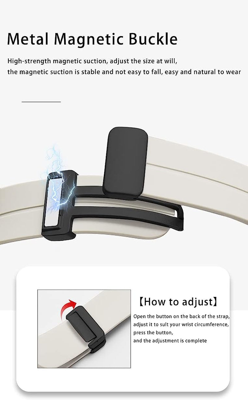 KONAFEI Compatible with Apple Watch Band 49Mm 45Mm 44Mm 42Mm 41Mm 40Mm 38Mm Iwatch Ultra Series 8/7/SE/6/5/4/3/2/1, Soft Silicone Magnetic Buckle Sport Replacement Straps for Women Men  KONAFEI   