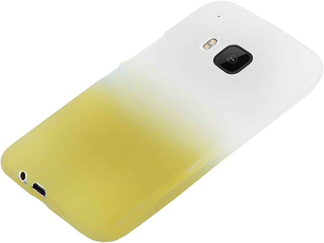Xcessor Transition Color Flexible TPU Case for HTC One M9 (HTC One Hima). with Gradient Silk Thread Texture. Transparent/Gold  Accessory Department   
