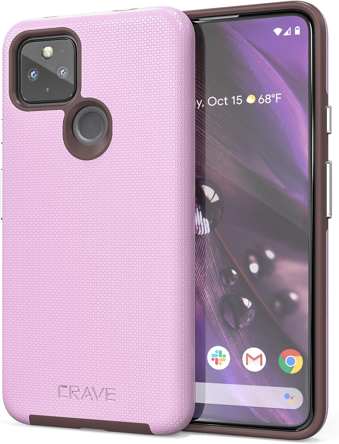 Crave Pixel 4A 5G Case, Dual Guard Protection Series Case for Google Pixel 4A (5G) - Blush  Crave Lilac  