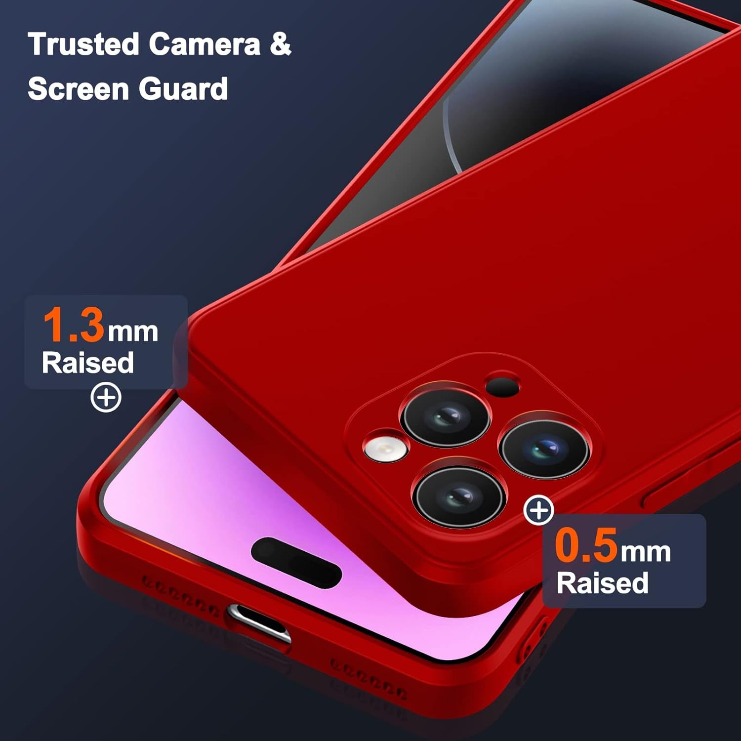 YSLBWLE Compatible with Google Pixel 5 Case, Thin Liquid Silicone Case,Shockproof,Slim Thin Phone Case for Google Pixel 5, Full Body Screen Camera Protective Cover-Red 4-Pixel5-03  YSLBWLE   