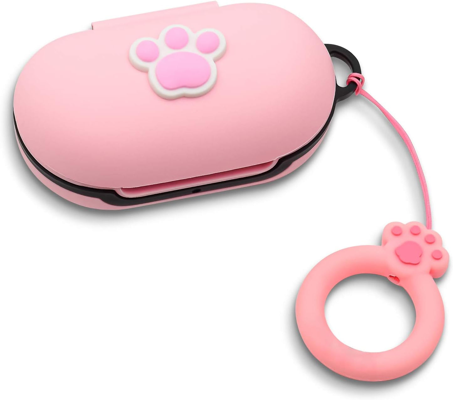 Newseego Compatible with Galaxy Buds（2019） Case, Galaxy Buds+ plus （2020） Cover Cute 3D Soft Case with Ring Buckle Keychain Galaxy Buds Case-Avocado  Newseego Pink Cat Paw  