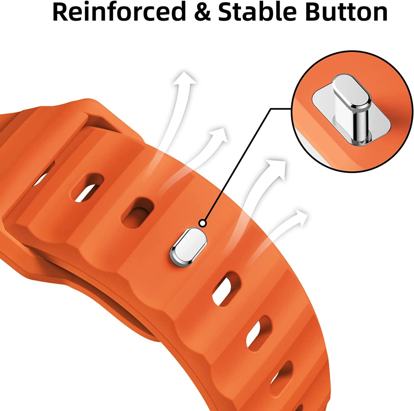 Sport Bands Compatible with Apple Watch Ultra Band 49Mm 45Mm 44Mm 42Mm for Men, Soft Silicone Wristbands Waterproof Replacement Strap for Iwatch Series 8 7 6 5 SE Ultra, 2 Packs  Suitisbest   