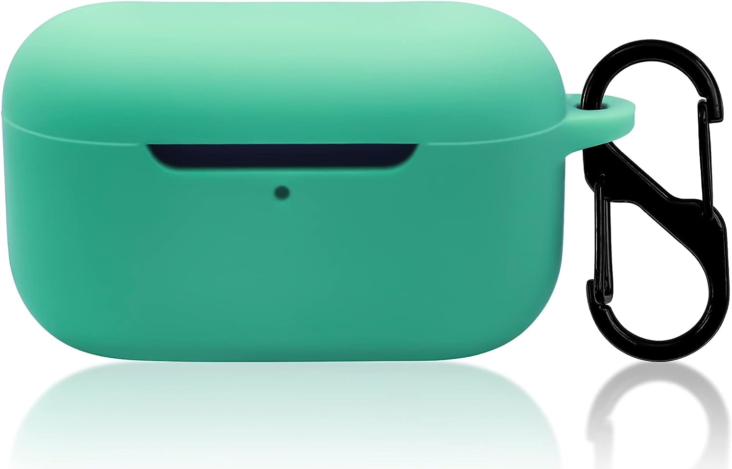 Geiomoo Silicone Carrying Case Compatible with Echo Buds 2Nd Gen, Portable Scratch Shock Resistant Cover with Carabiner (Teal)  Geiomoo   