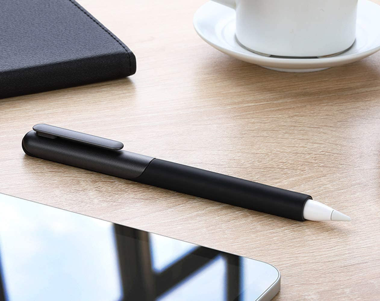 SUPCASE Silicone Protective Case for Apple Pencil (2Nd Generation), Anti-Slip Grip with Nib Cover (3 Pieces) Accessories (Black)  SUPCASE   