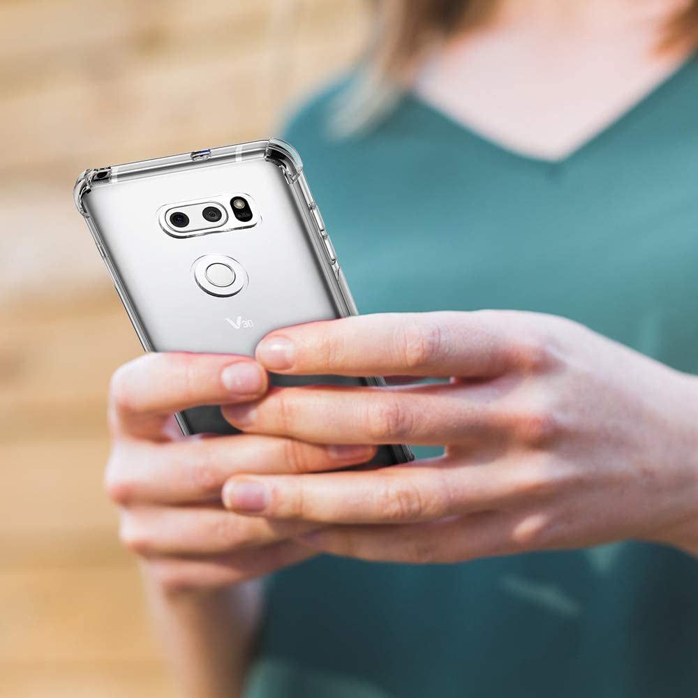 CASEVASN TPU for LG V30/LG V30S/LG V30 Plus/Lg V30S Thinq/Lg V35/LG V35 Thinq Case Clear, Ultra Slim Thin Anti-Scratches Flexible TPU Gel Rubber Soft Skin Silicone Protective Case Cover (Clear)  CASEVASN   