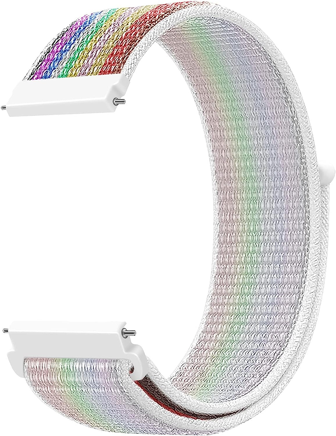 20Mm Quick Release Watch Band Nylon Strap for Samsung Galaxy Watch 5 4 3 40Mm 41Mm 42Mm 44Mm 45Mm 46Mm Nylon Breathable Sport Strap Wristband Replacement Bracelet for Amazfit Bip U Pro/Gts/Gts 2 3 4  DMVEIMAL New pride edition  