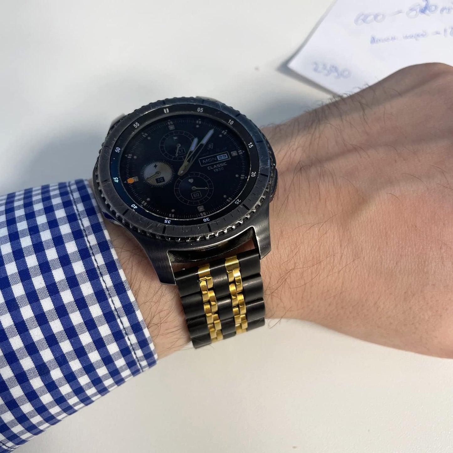 22Mm Quick Release Metal Band for Samsung Galaxy Watch 3 45Mm,Zpjpplx Stainless Steel Replacement Strap Compatible with Garmin Forerunner 265 255 745/Venu 2/Vivoactive 4/Amazfit GTR3 Pro/Gtr4 for Men  ZPJPPLX   