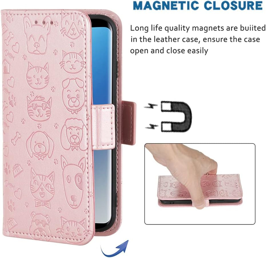 FDCWTSH Compatible with LG G8 Thinq Wallet Case Wrist Strap Lanyard Leather Flip Card Holder Stand Cell Accessories Folio Phone Cover for LGG8 Thin Q G 8 LG8 G8Thinq Lgg8Thinq 8G Women M Rose Gold  FDCWTSH   