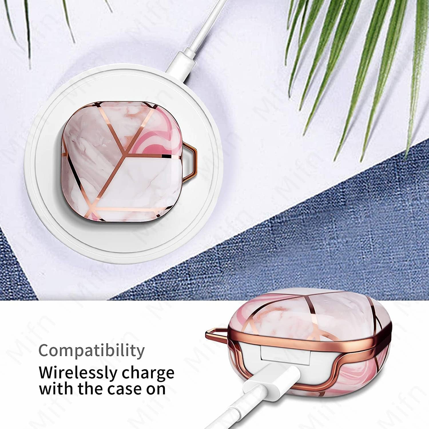 LJFLYXRI for Galaxy Buds 2 Pro Clear Hard PC Case Cover,Tpu Protective Case for Women Girls with Keychain Full Body Protective Cover for Samsung Galaxy Buds 2/Pro/2 Pro/Live Charging Box (Purple)  LJFLYXRI   