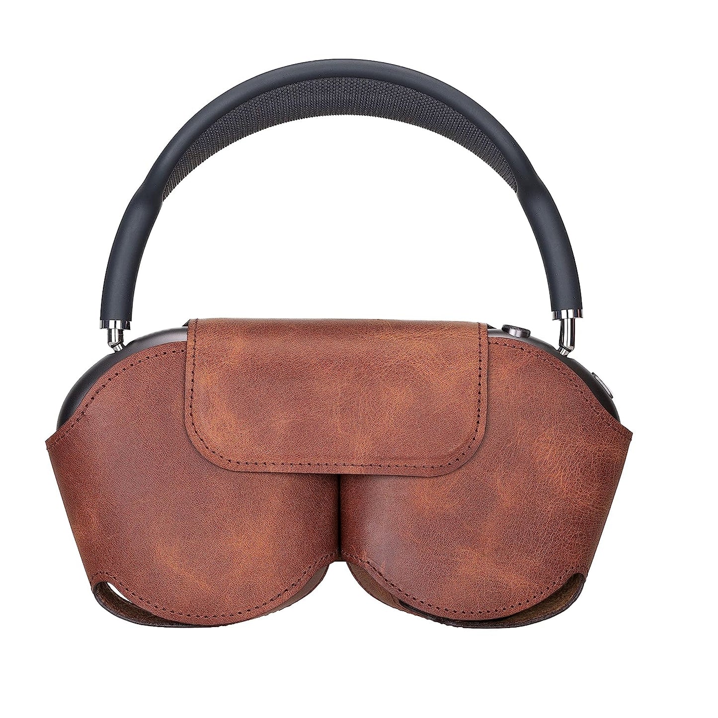 HARDISTON Airpods Max Case, Genuine Leather Handmade, Protective Premium Leather Ear Cup Covers, Soft-Slim Travel Carrying Case, Compatible for Airpods Max (Brown)  HARDISTON   