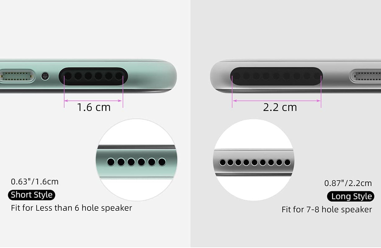 2 in 1 Iphone anti Dust Plug Kit,Anti Dust Plug X 5, Speaker Mesh anti Dust Proof Adhesive Sticker X 2,Dustproof Kit for Iphone 14 13 12,12 Pro,12 Mini 11,11 Pro Max,11 Pro,X,Xs Max,Xr,8,8Plus,7 Plus  CASEDAO   