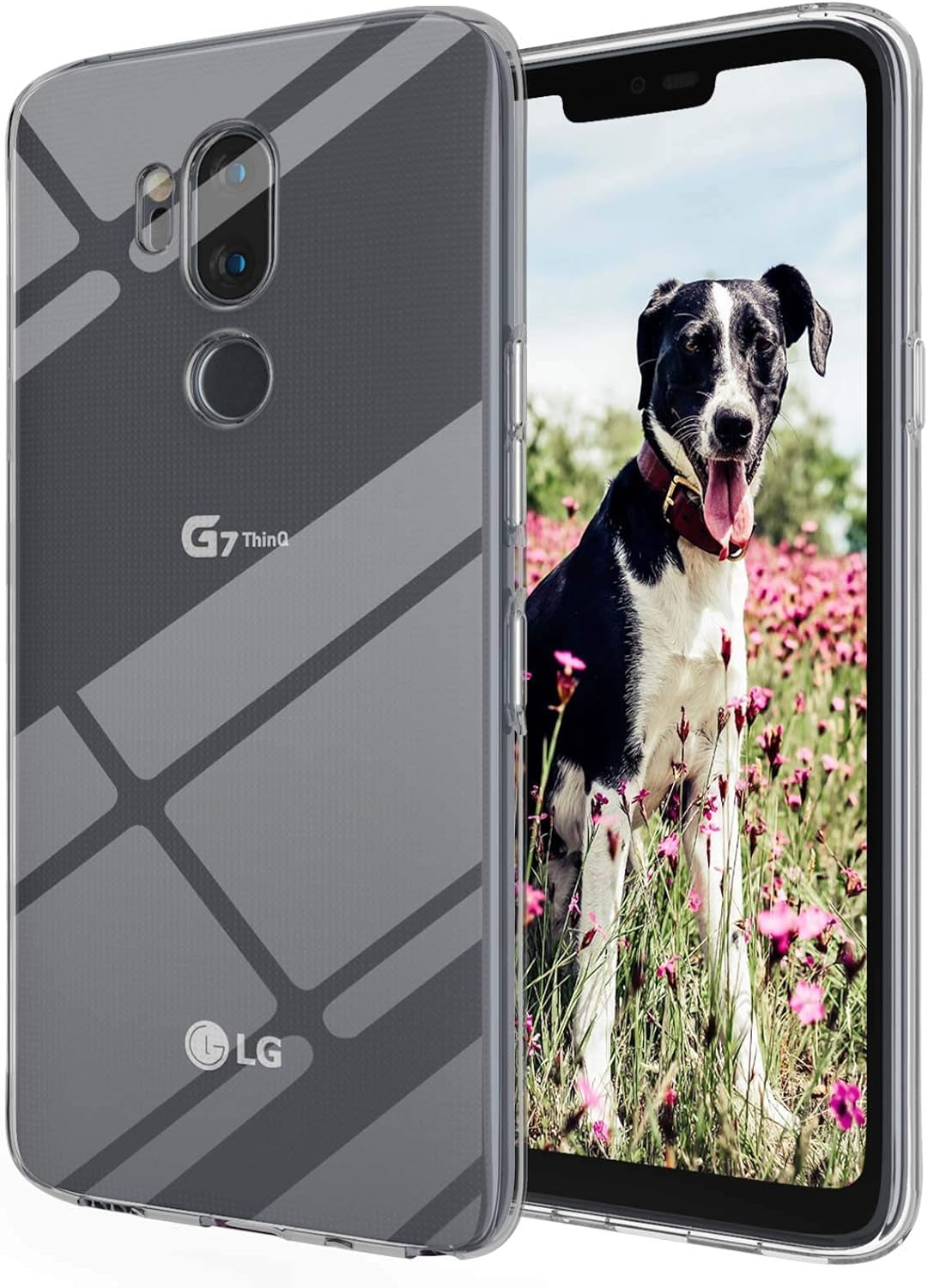 KEEPCA Clear Case for LG G7 Thinq,Slim Thin Soft Skin Silicone TPU Lightweight Gel Anti-Scratch Shockproof Protective Cases Cover for LG G7 Thinq,Crystal Clear  KEEPCA   