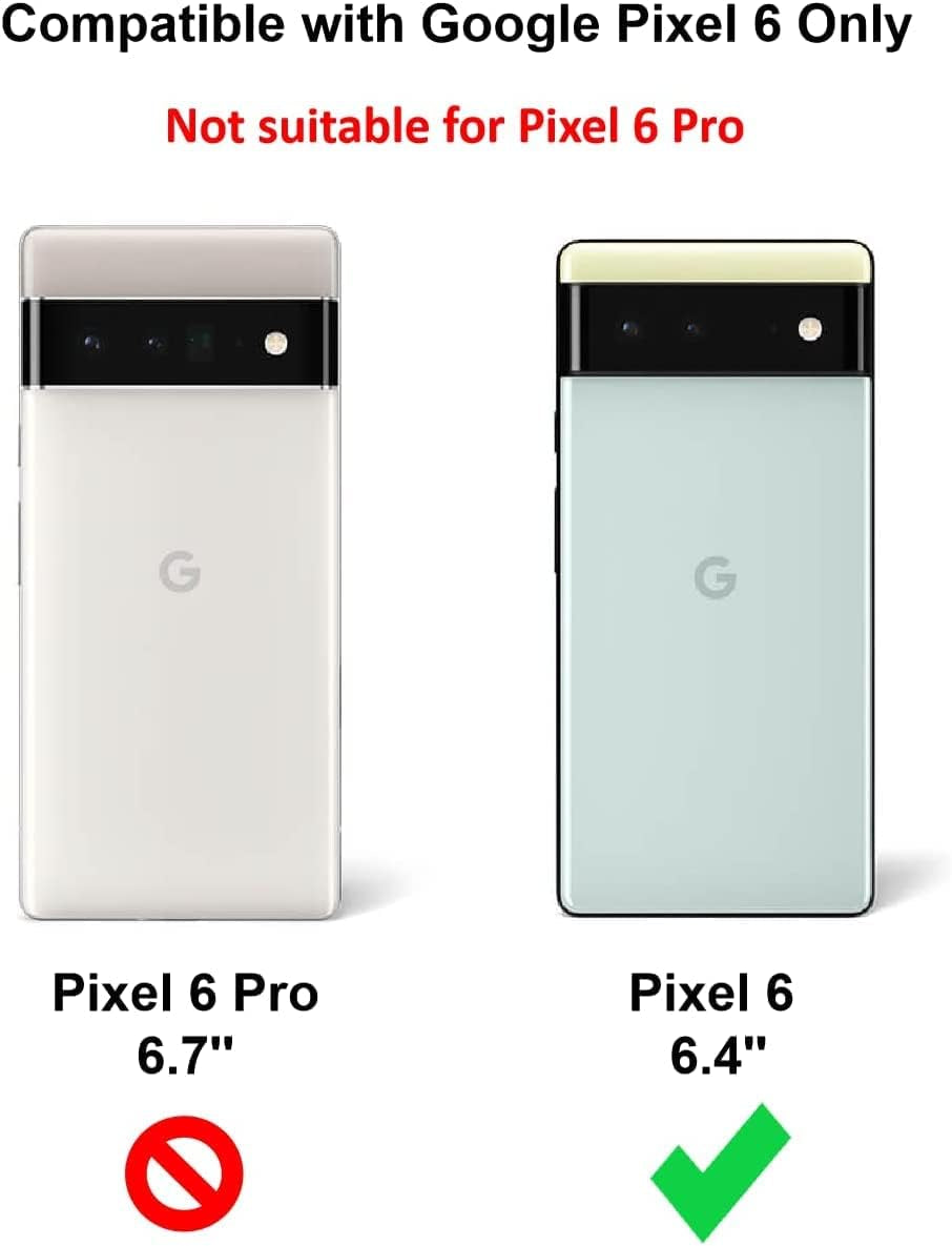 KIOMY Google Pixel 6 5G Case Diamond Clear with Hybrid anti Yellow Design Hard PC Back Shell with TPU Raised Bezel Shockproof Bumper Protective Ultra Transparent Slim Fit and Thin Cell Phone Cover  KIOMY   