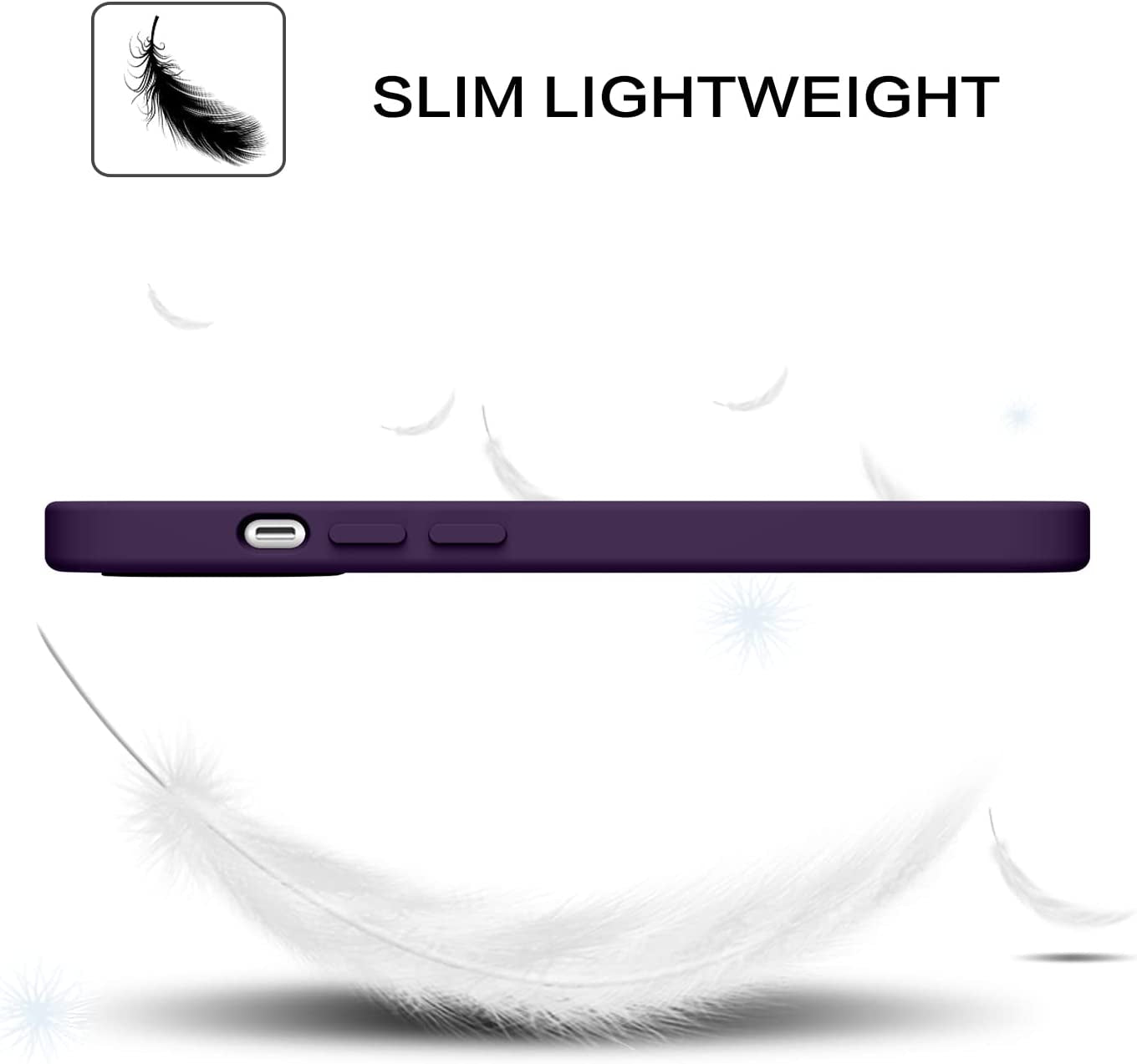 BENTOBEN Compatible with Iphone 14 Case, Liquid Silicone Gel Rubber Bumper Microfiber Lining Hard Back Shockproof Protective Phone Cover for Iphone 14 6.1",Deep Purple  BENTOBEN   