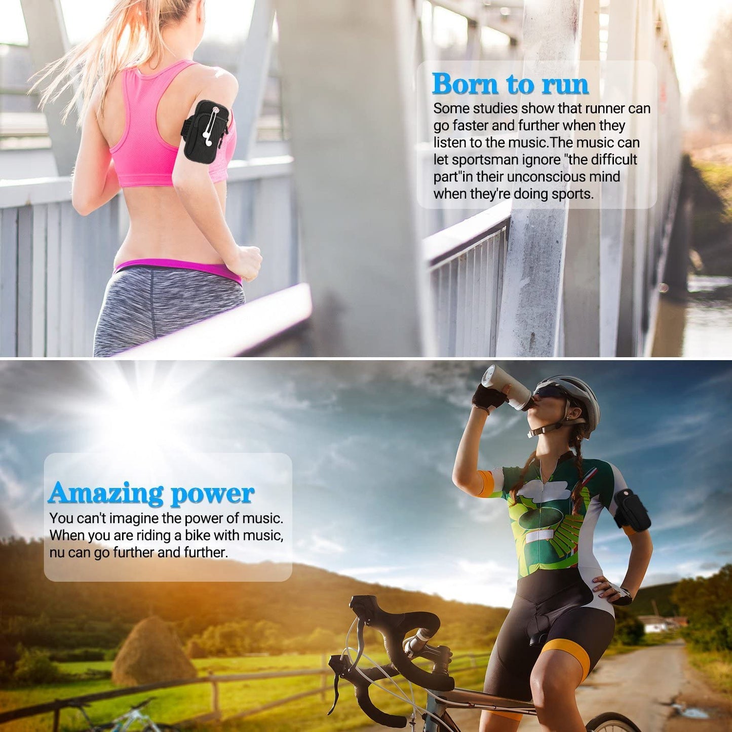 Aiscrofa Cell Phone Armband for Iphone13 12 11 Pro XR XS X 8 7 6 6S, Galaxy S21 Ultra S20 S10 S9 Sweatproof Sports Running Armband with Adjustable Elastic Band & Key Holder for Running, Walking  CN-DG-AST   