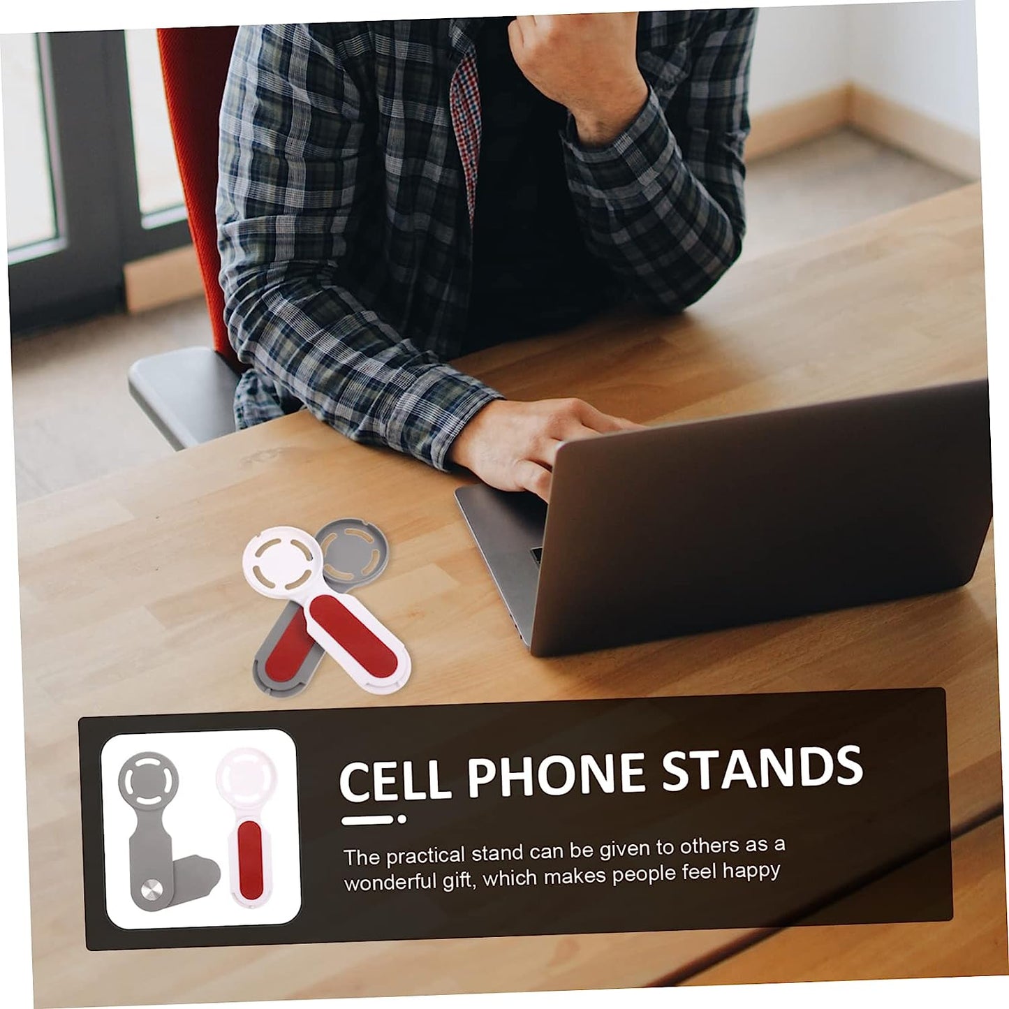 Gatuida 2Pcs Mobile Phone Holder PC Laptop Magnetic Phone Holder Magnetic Cell Phone Holder Tablet Stand for Desk Magnetic Laptop Shelf Laptop Cell Phone Cradle Cell Phone Mount Magnetic  Gatuida   