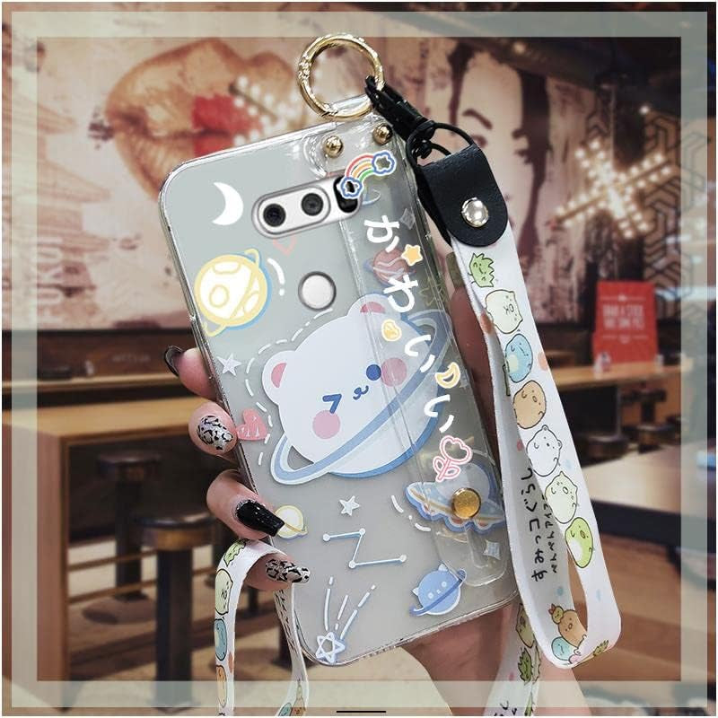 TPU Original Lulumi Phone Case for LG V30/LG V30 Plus/Lg V30+, Astronaut for Girls for Woman for Men Anti-Dust Back Cover Shockproof Luxury New Beautiful Anime Soft for Boy Black Case Silicone, 7  Lulumi 3 Lg V30/Lg V30 Plus/Lg V30+ 