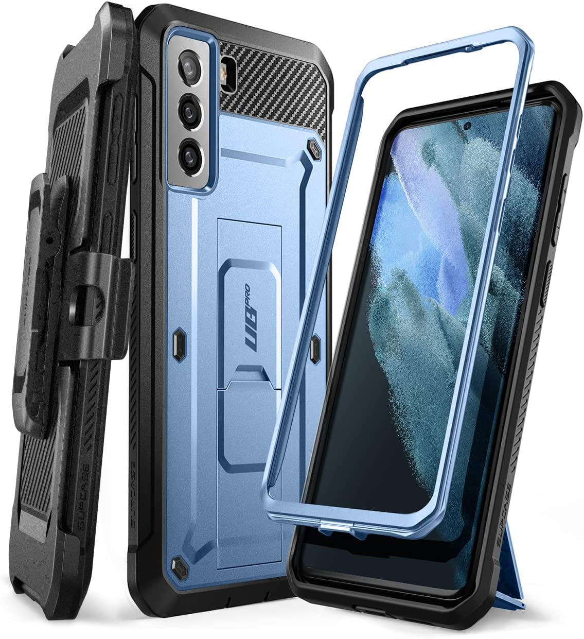 SUPCASE Unicorn Beetle Pro Series Case Designed for Samsung Galaxy S21 5G (2021 Release), Full-Body Dual Layer Rugged Holster & Kickstand Case without Built-In Screen Protector (Violte)  SUPCASE Tilt  