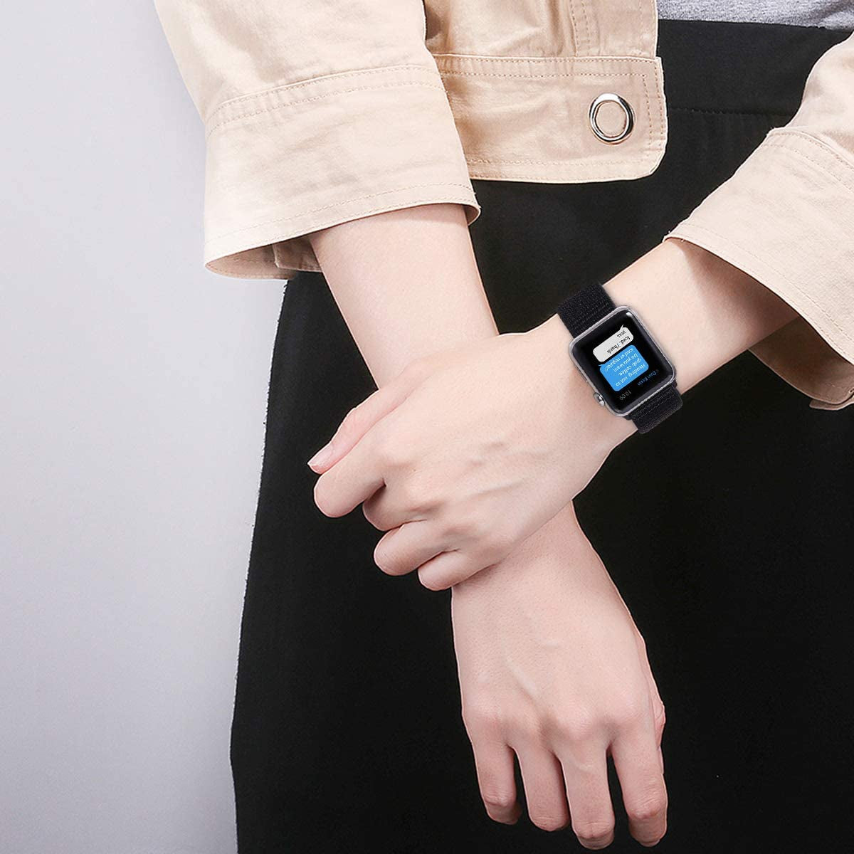 Sport Loop Band Compatible with Apple Watch Band 49Mm 45Mm 44Mm 42Mm 41Mm 40Mm 38Mm Nylon Women Men Stretchy Elastic Braided Replacement Wristband Breathable for Iwatch Series 8 7 6 5 SE 4 3 2 1  Chfoaik   