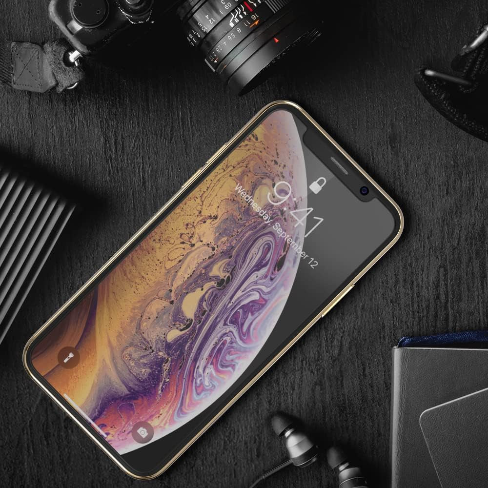 Ushield Privacy Screen Protector Compatible with Iphone Xs/Iphone X/Iphone 11 Pro (5.8" Display) (W/Installation Frame) [Anti-Scratch/Spy] Tempered Glass Screen Protector (3Pack) [Case Friendly]  uShield   