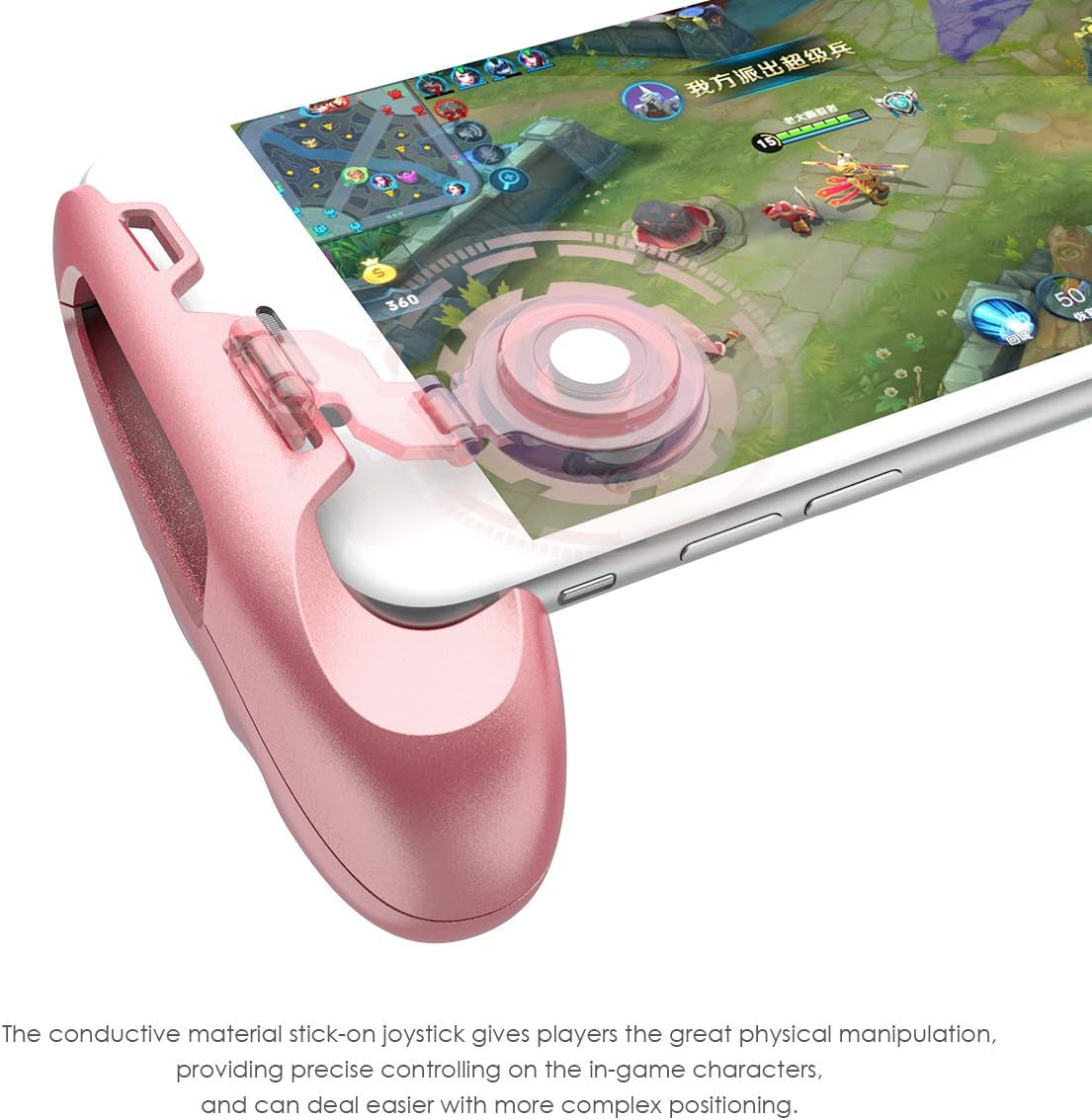 Gamesir F1 Mobile PUBG Joystick Controller Grip Case for Smartphones, Mobile Phone Gaming Grip with Joystick, Controller Holder Stand Joypad with Ergonomic Design  GameSir   