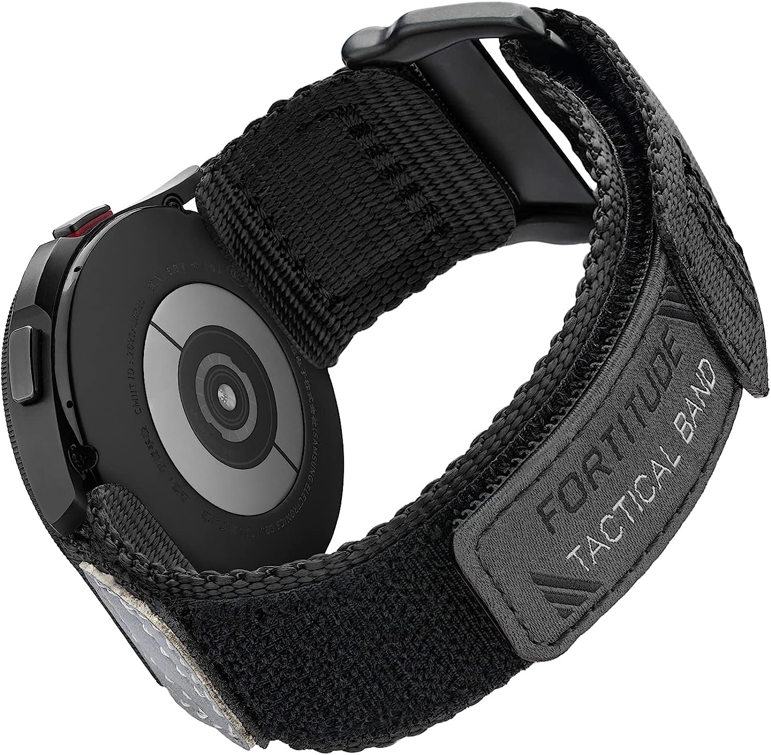 20Mm Quick Release Nylon Rugged Sports Watch Band for Men Compatible with Samsung Galaxy Watch 4/5 Band/Active 2 Watch Bands 40Mm 44Mm/Galaxy Watch 5 Pro Band 45Mm/Watch  41Mm/Watch 4 Classic 42Mm 46Mm Black/Navy Blue/Crimson Red/Pumpkin Orange/Army Green  Ritche Black-Smoke Grey 20mm(7"-8.8") 