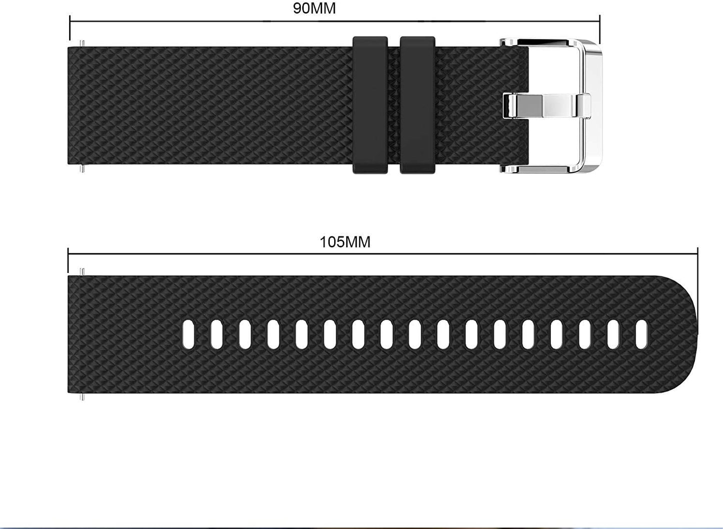Anrir Vivoactive 3 Watch Band, 20Mm Silicone Bands for Garmin Vivoactive 3/Forerunner 645 Music/Samsung Galaxy 42Mm/Galaxy Watch 3 41Mm/Galaxy Watch Active 2 40Mm/44Mm-Black  BIGTANG   