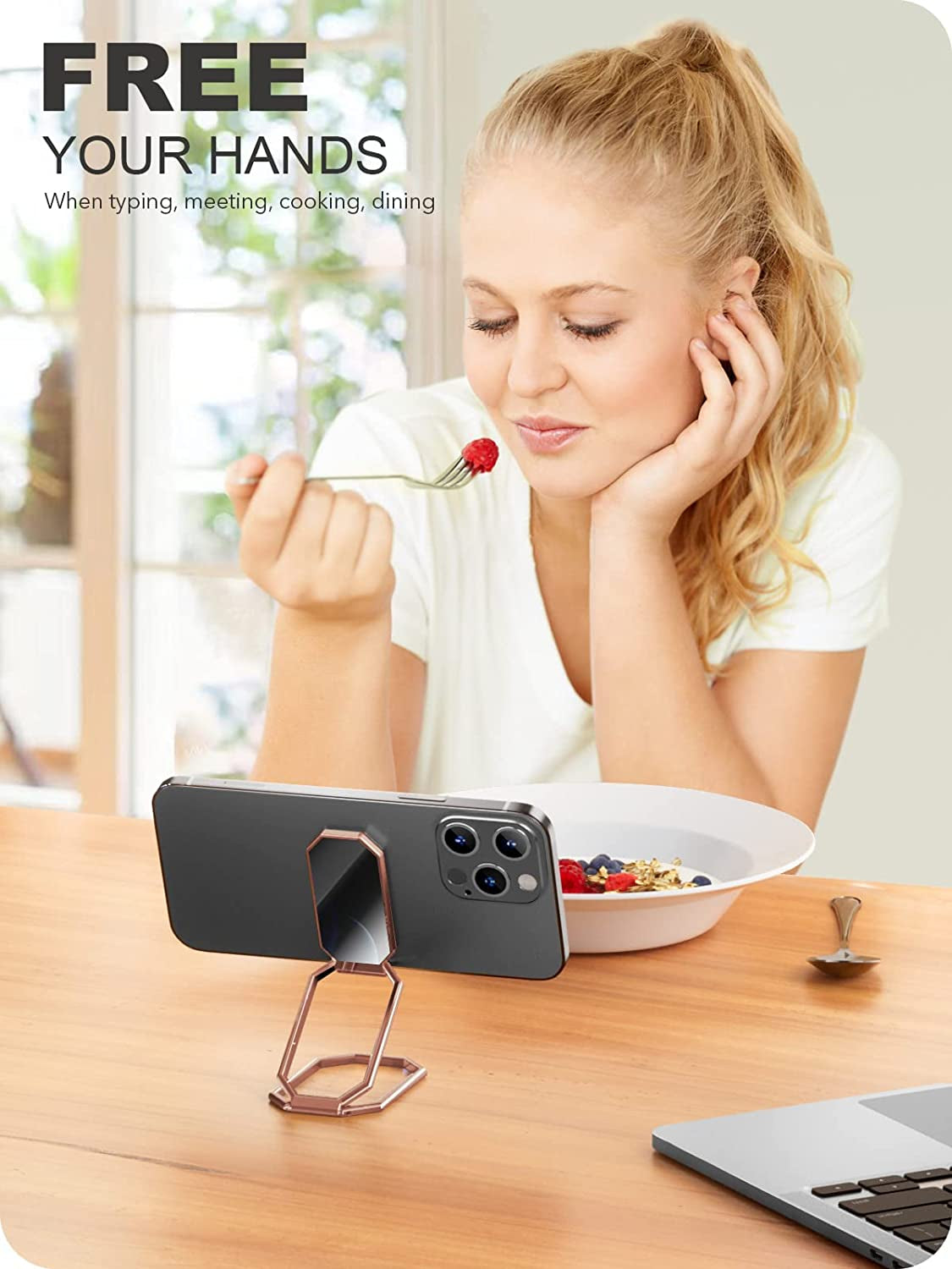 A-Lugei【Foldable & Adjustable】 Cell Phone Ring Holder Finger Kickstand,【Thick Case & Big Phone Friendly】 Cell Phone Holder for Hand, 【Magnetic】 Ring Holder for Cell Phone Grip, Iphone Ring Holder Grip  A-LuGei   