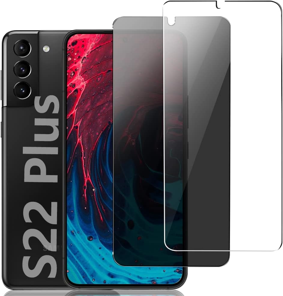 [2+2 Pack] Galaxy Note 20 Ultra 6.9 Inch Privacy Screen Protector with Camera Lens Protector, Fingerprint Compatible, Bubble Free, Flexible Anti-Spy TPU Film for Samsung Galaxy Note 20 Ultra 5G  AFSKU Galaxy S22 Plus Glass 6.7 Inch.  