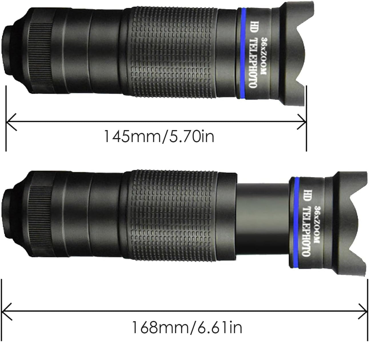 YOUGE 36X HD Telephoto Lens, Phone Camera Lens Kit, Phone Telescope with Tripod Eyemask Storagebag, Mobile Phone Lens Telescope, Blue  YOUGE   