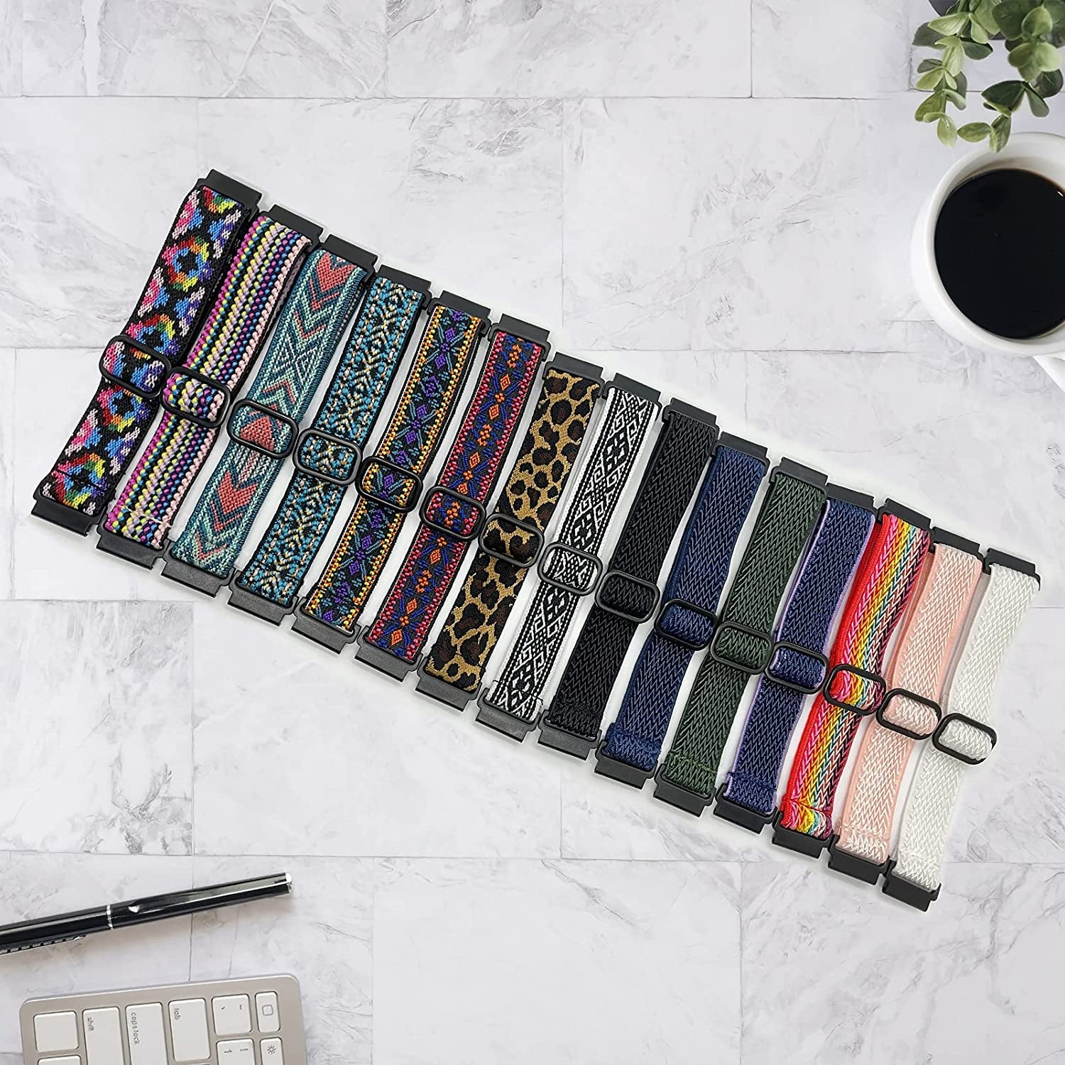 20Mm Stretchy Bands Compatible with Samsung Galaxy Watch 5/4 40Mm 44Mm/Watch 5 Pro 45Mm/Watch 4 Classic 42Mm 46Mm, Nylon Strap for Galaxy Active 2 40 44Mm/Active 40Mm/Watch 3 41Mm/Galaxy Watch 42Mm  BOTNUW   