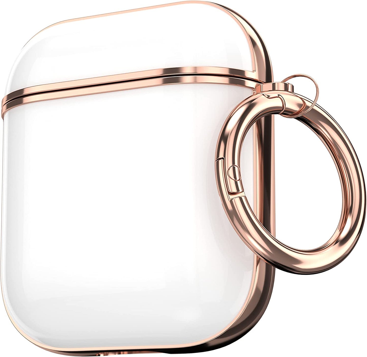 Maxjoy for Airpods Case Cover, Sunflower Flower Cute Air Pod 2 Case for Women Hard Protective Ipods Cover with Keychain for Airpod 2Nd 1St Generation Wireless Charging Case, Floral  Maxjoy White  