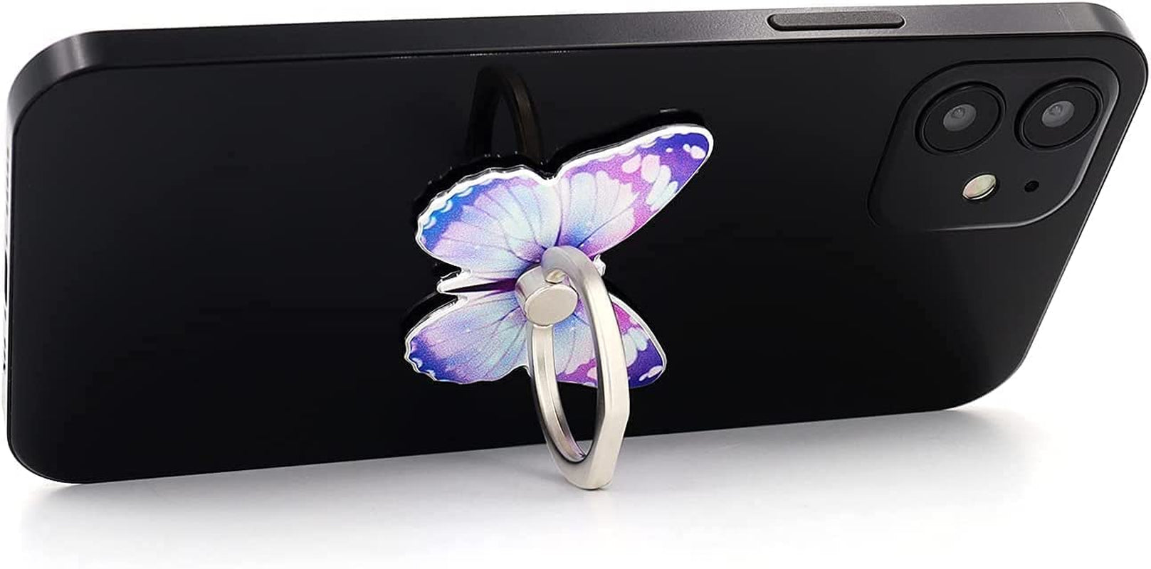 Butterfly Cell Phone Ring Holder Finger Ring Grip Stand 360° Rotation 180° Flip Universal Kickstand Compatible with All Smartphones  LaMignonne   