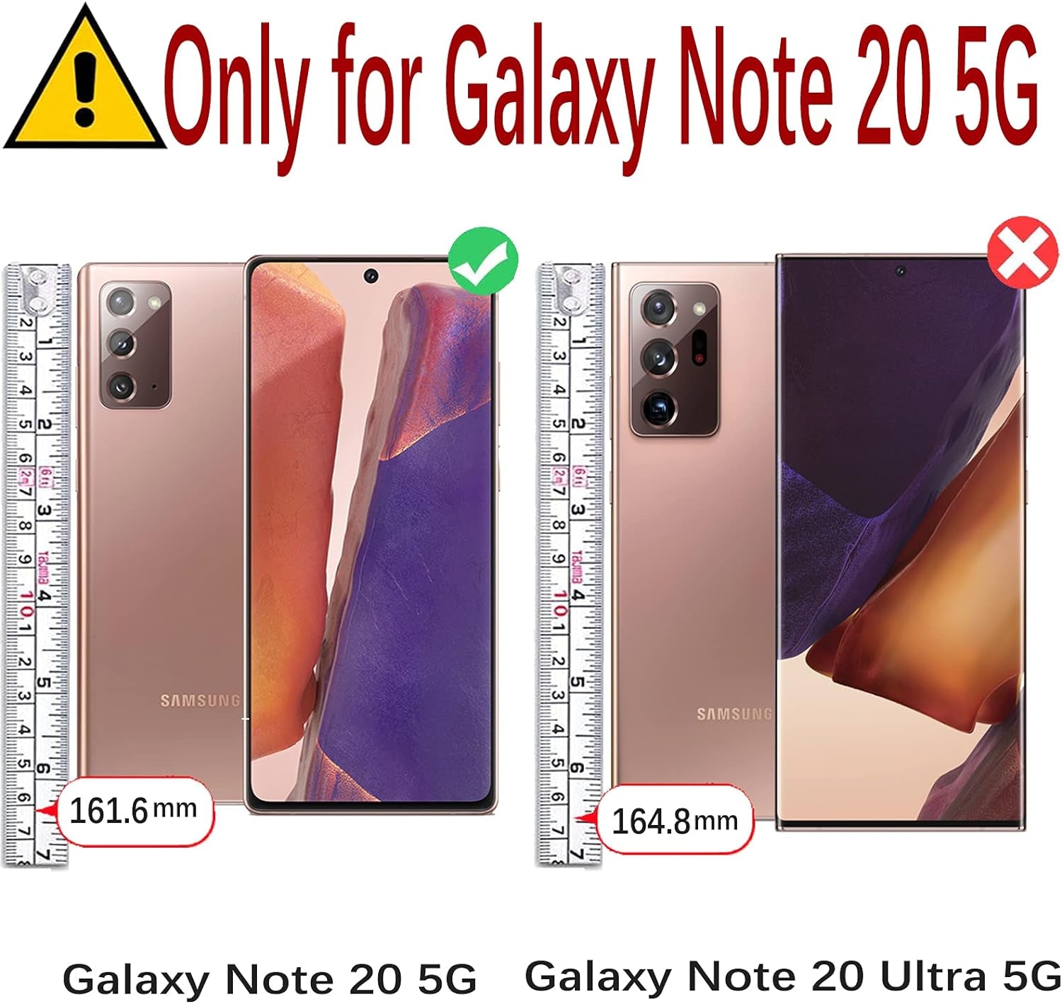 MONASAY Galaxy Note 20 5G Wallet Case, 6.7 Inch, [Included Screen Protector][Rfid Blocking] Flip Folio Leather Cell Phone Cover with Credit Card Holder for Samsung Galaxy Note 20 5G, Black  MONASAY   