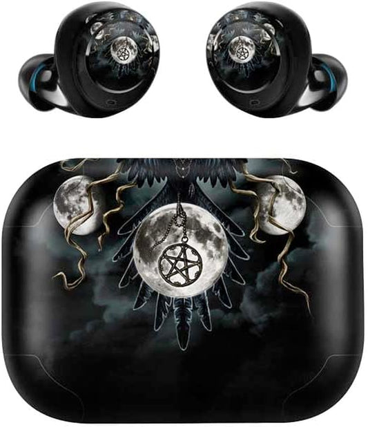 Skinit Decal Skin Compatible with Echo Buds - Officially Licensed Sarah Richter Crow and Moon Phases by Sarah Richter Design  Skinit   