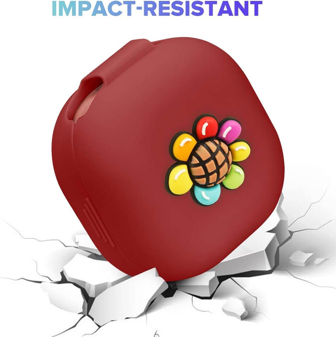 Flocute Silicone Case Compatible with Samsung Galaxy Buds Live (2020)/Galaxy Buds Pro (2021) Silicone Case with 3D Sunflower Cute Funny Cover with Keychain Gift for Women Girls Kids Teens (Sunflower)  Flocute   